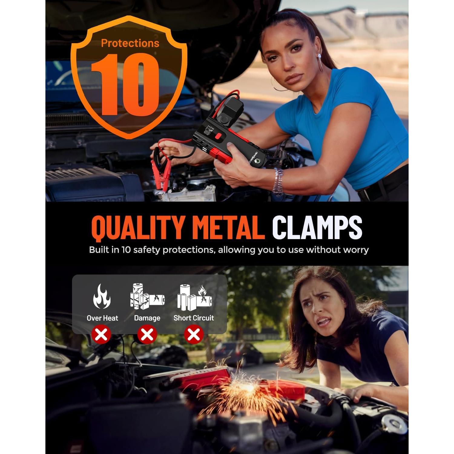 Arrancador de Batería de Coche NEVERLAND N4 - 6000A Portátil