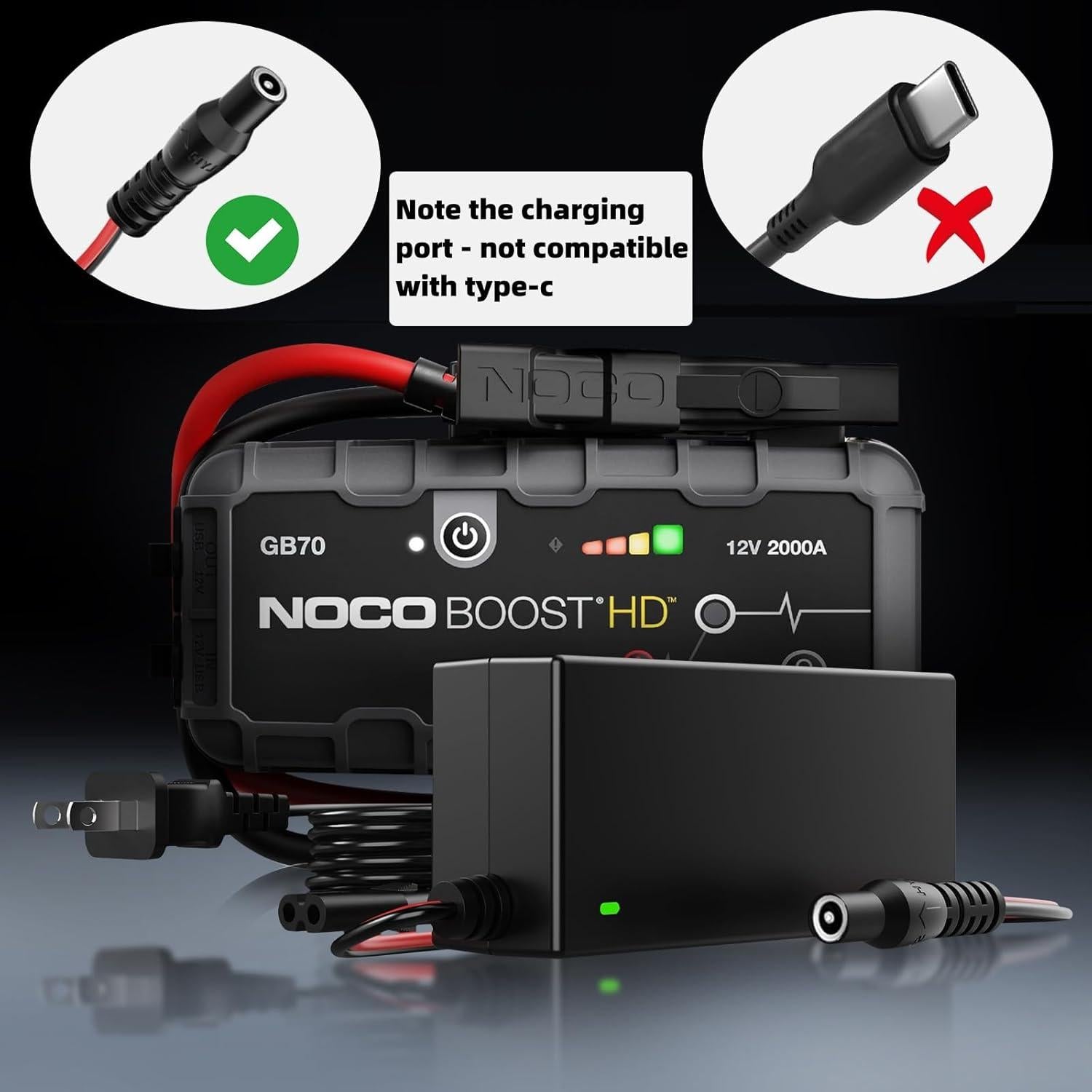 Cargador 14V 56W SYFLYH para NOCO GB70 GB150 GB250+