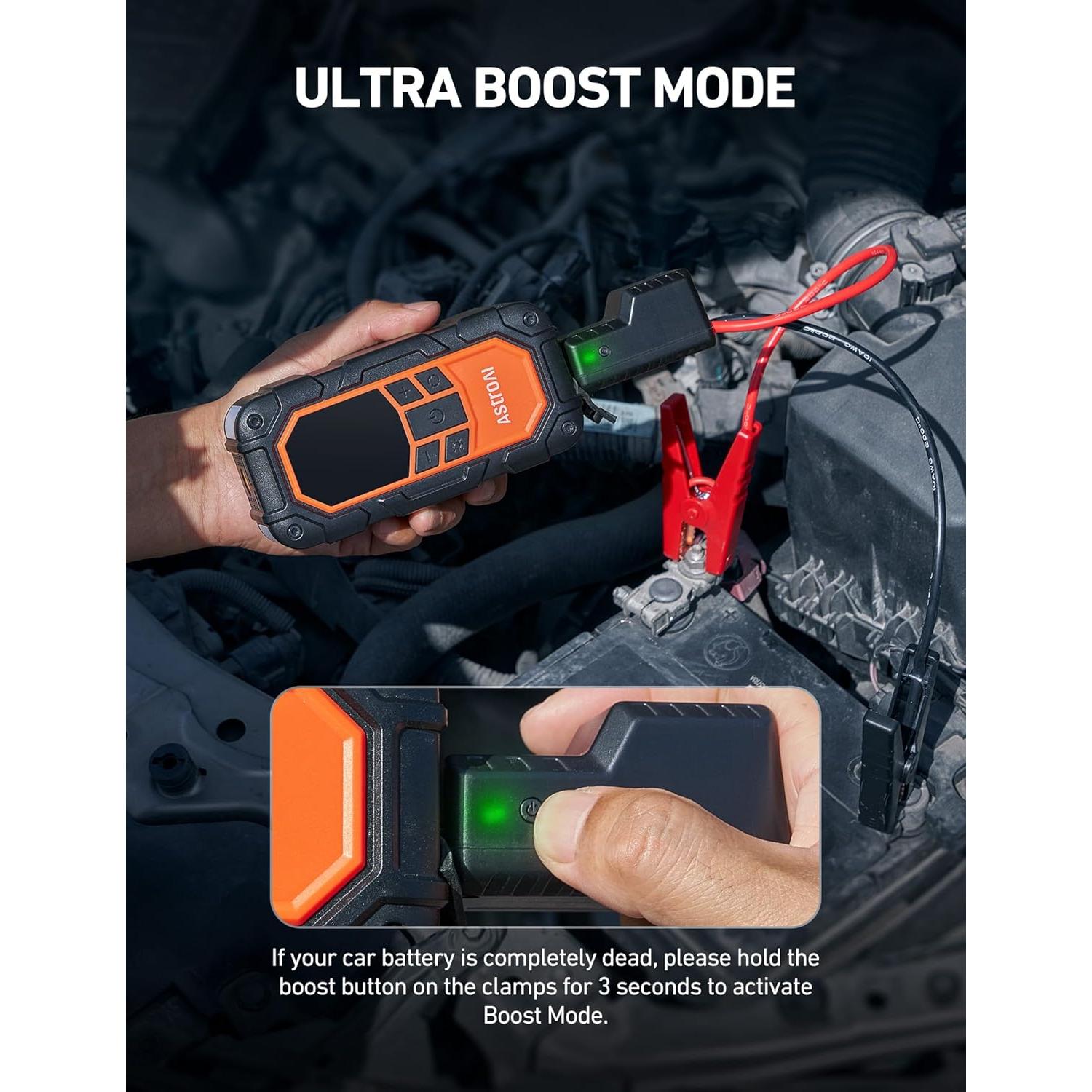 Arrancador de Batería AstroAI S8 Air Nano 1500A con Compresor