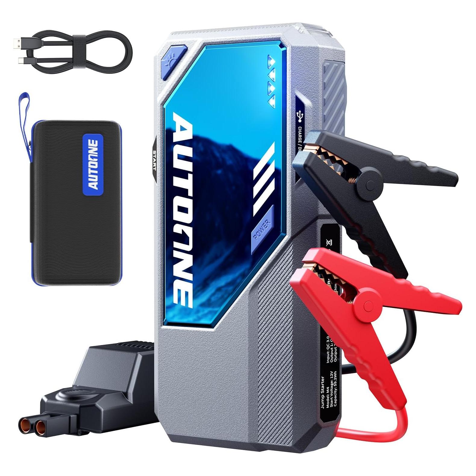 Arrancador de Batería AUTOONE M4 7500A 16000mAh Portátil