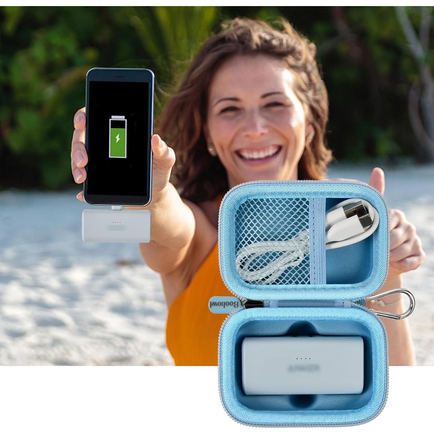 Funda Boobowl para Cargador Anker Nano 5000mAh - Azul