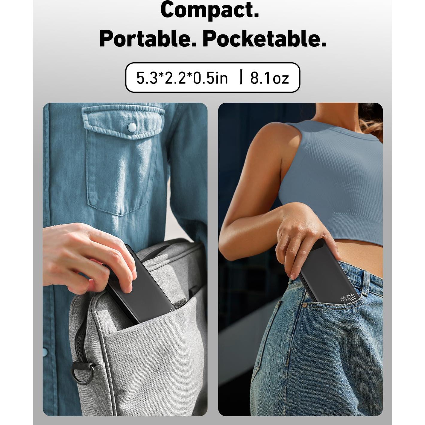 Cargador Portátil VANYUST 10000mAh 22.5W USB-C Carga Rápida