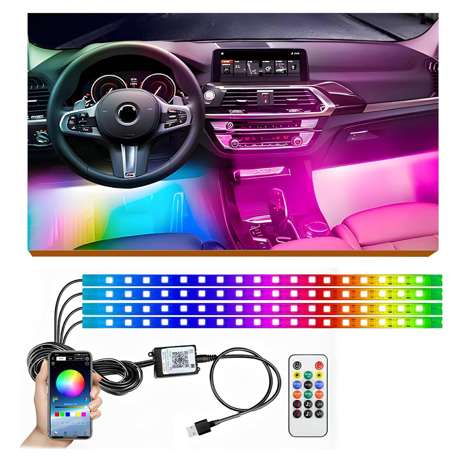 Luces LED RGB para Coche StoneBanks RGB-01, 72 LEDs