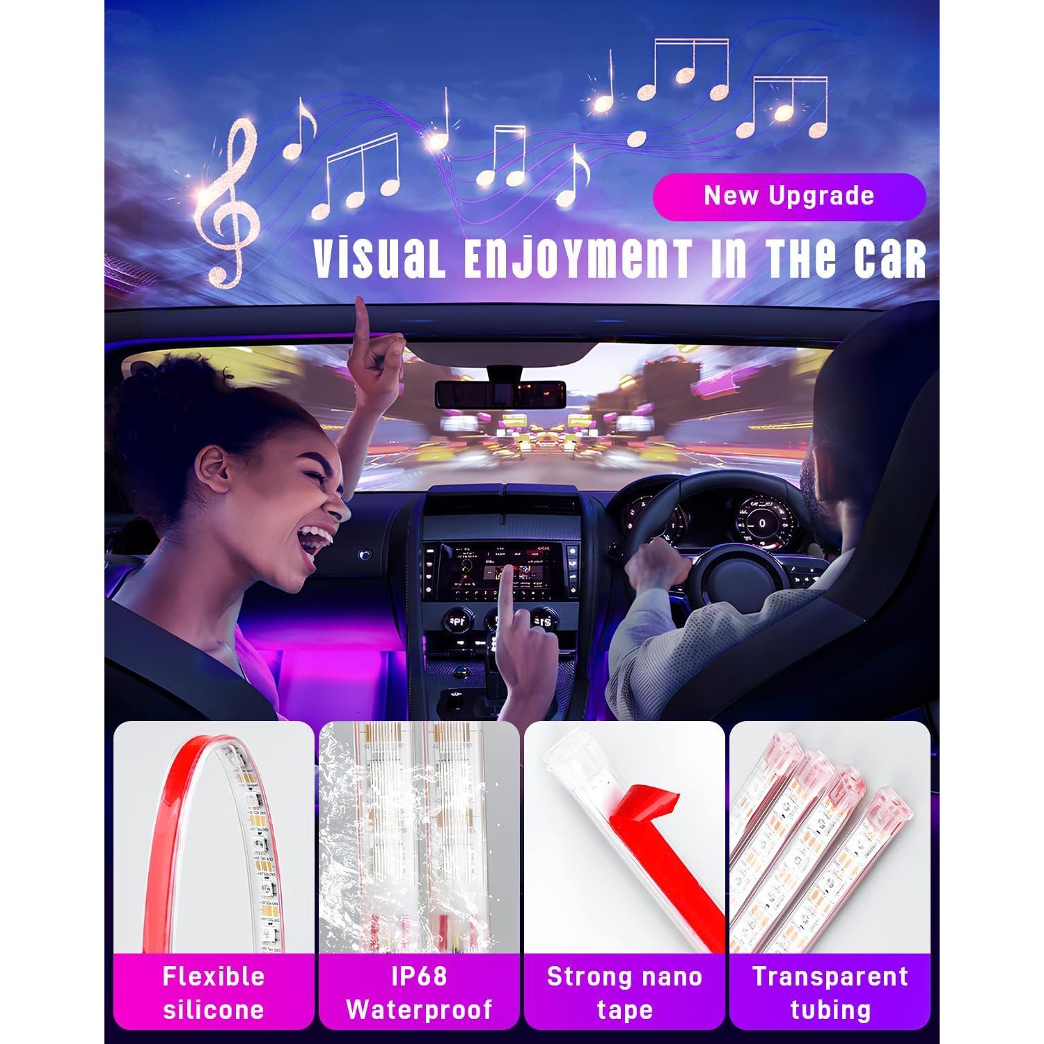 Luces LED RGB para Coche StoneBanks RGB-01, 72 LEDs