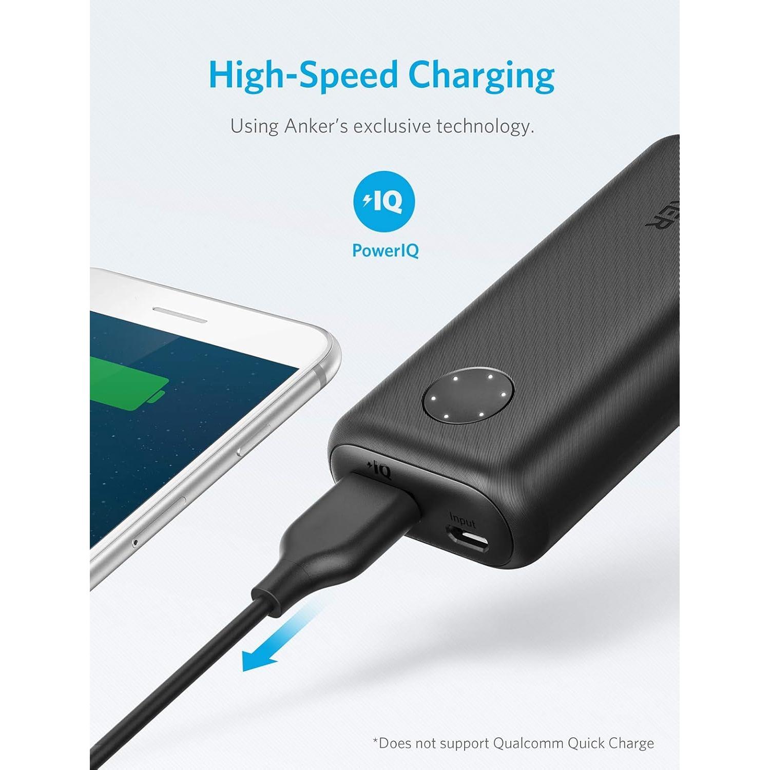 Cargador Portátil Anker PowerCore II 6700 - Negro - 130g