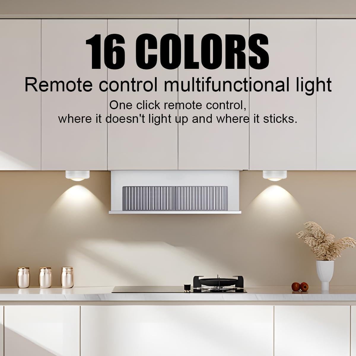 6 Luces LED Inalámbricas KHGUZ para Interior de Automóvil