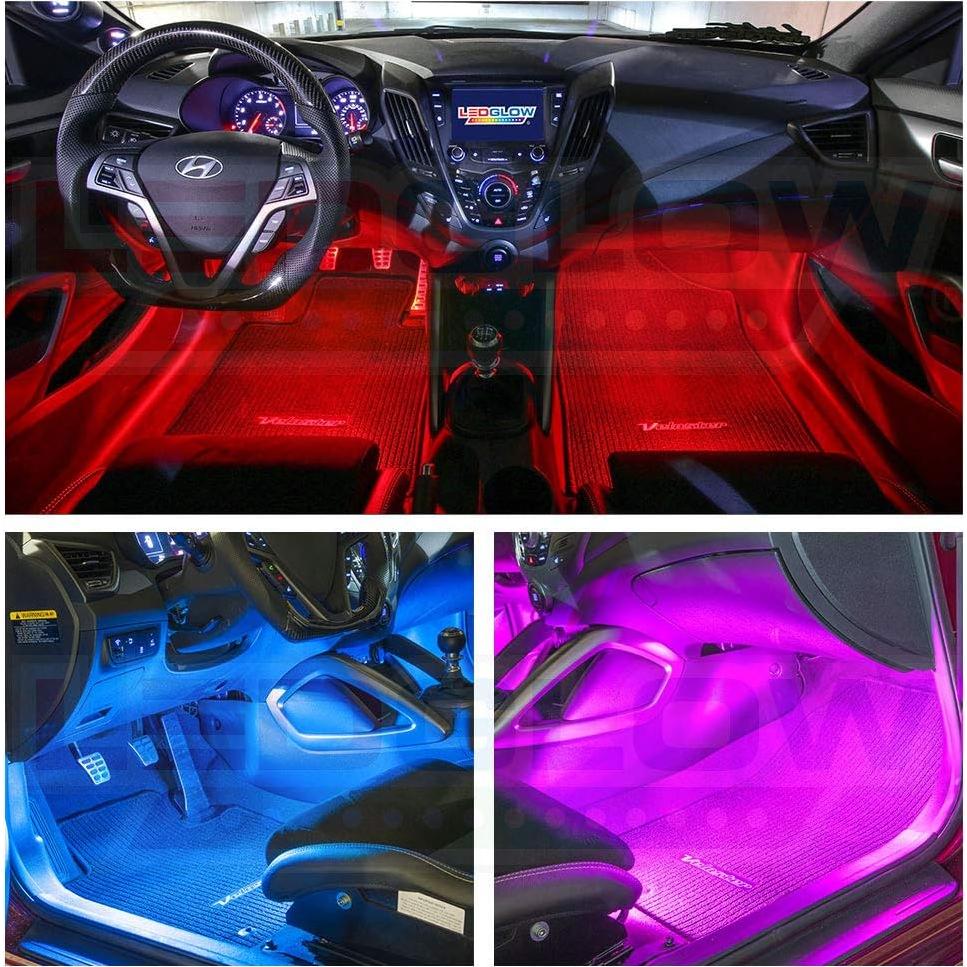 Kit de Iluminación Interior LEDGlow 6 Piezas Multicolor 96 LEDs