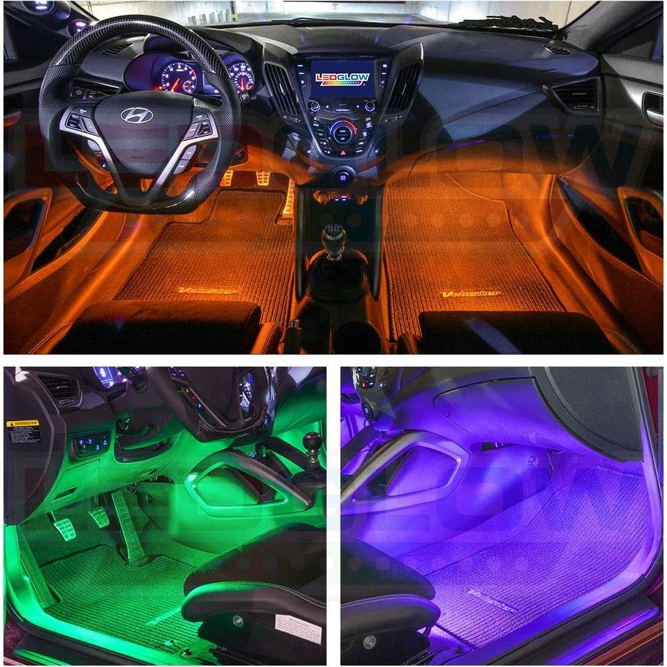 Kit de Iluminación Interior LEDGlow 6 Piezas Multicolor 96 LEDs