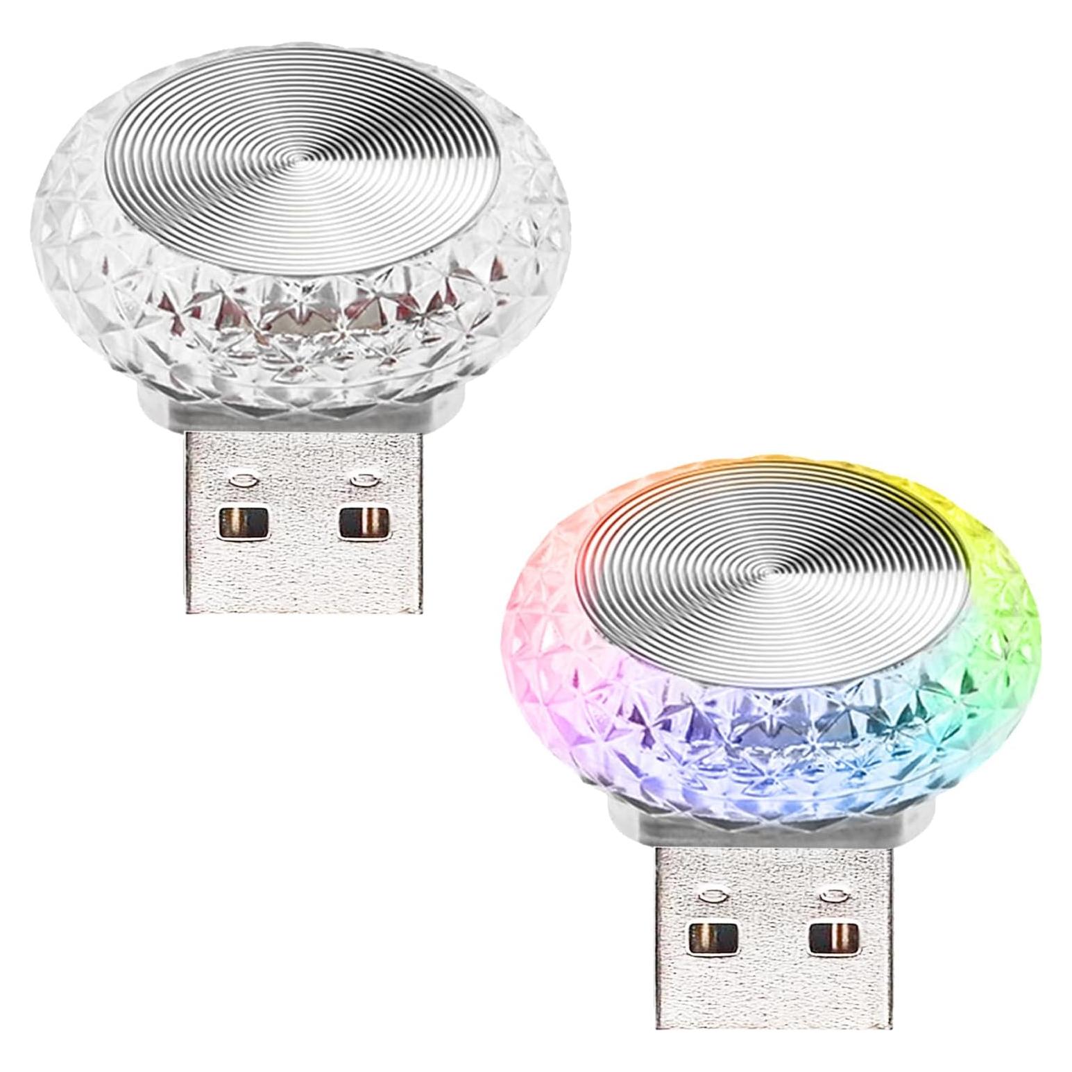 Lámpara de Ambiente LED USB Anilnel Noche LED 12 Multicolor
