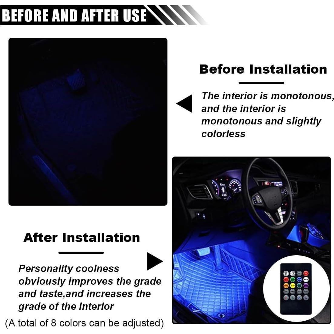 Tira de Luz LED Interior para Auto JOYCOURT 12V Multicolor