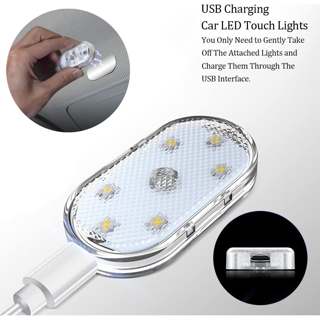 Luces LED Táctiles Zosppei 4 PCS 7 Colores Recargables USB