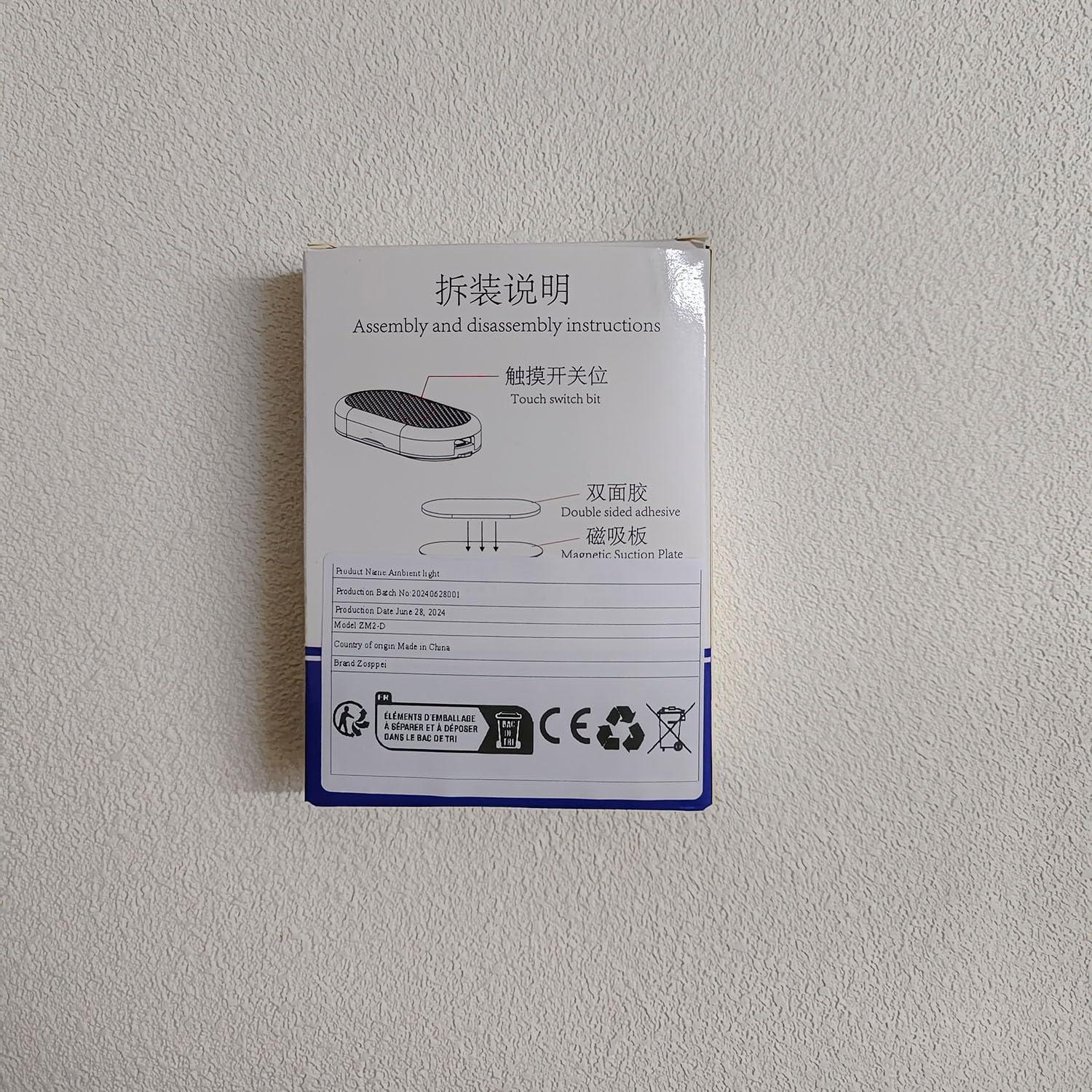 Luces LED Táctiles Zosppei 4 PCS 7 Colores Recargables USB