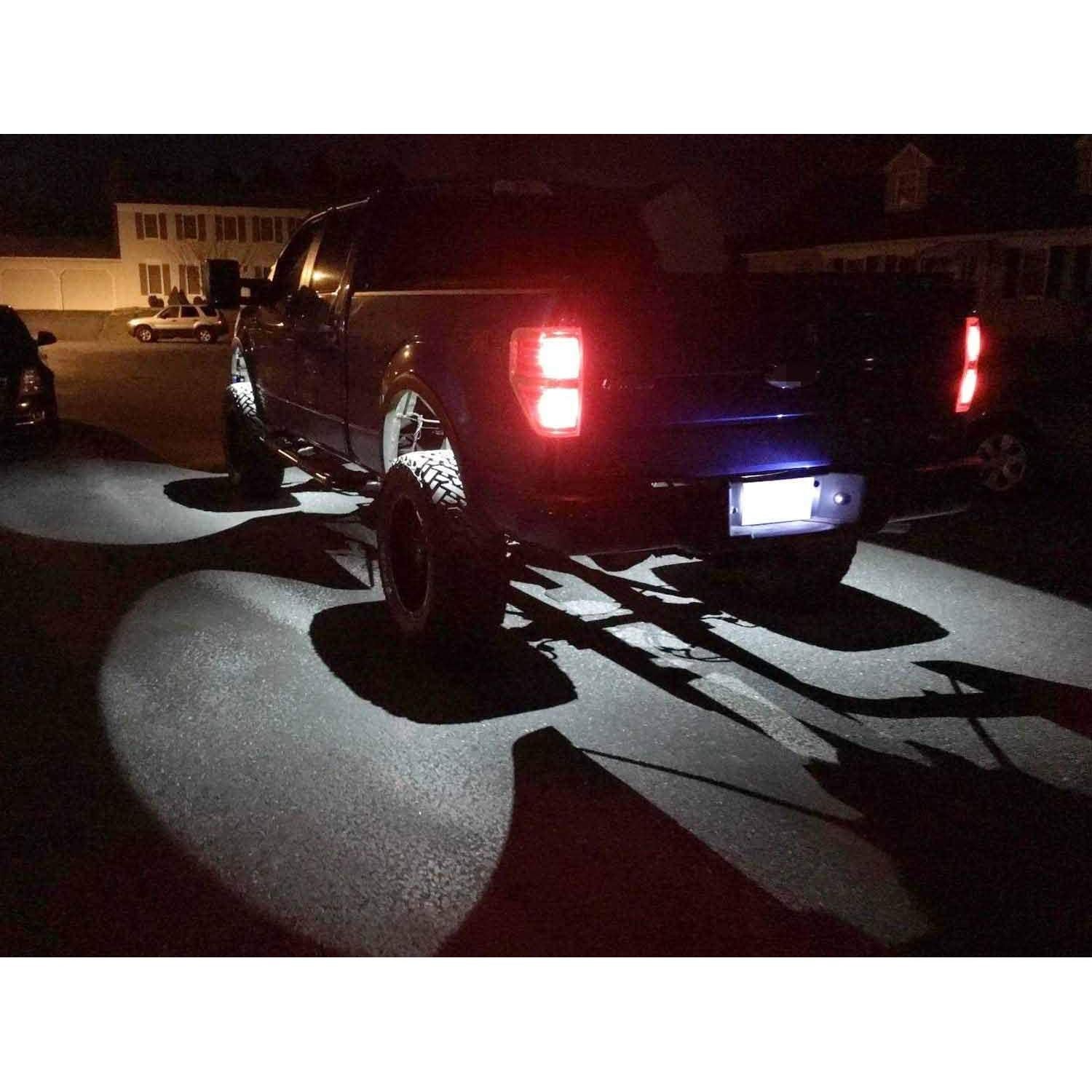 Kit de Luces LED Rock 9W iJDMTOY 4 Piezas Impermeables