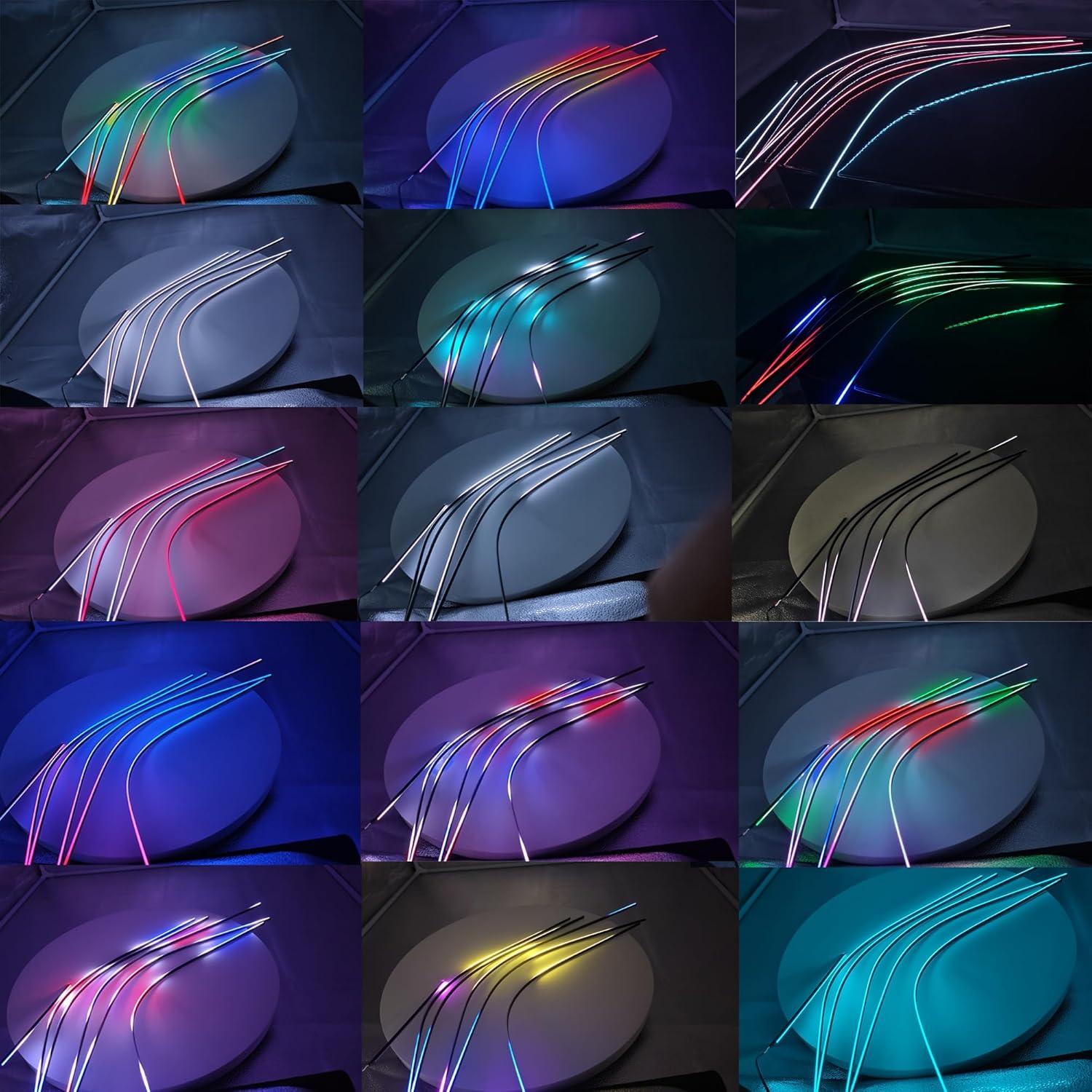 Luz LED de tira UWDESY RGB 18 en 1 para interiores de coche