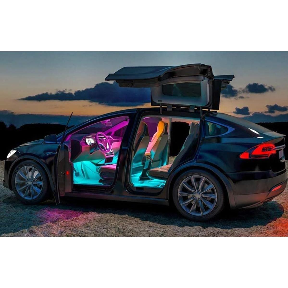 Luces LED recargables Harth para interior de automóvil - 4 piezas