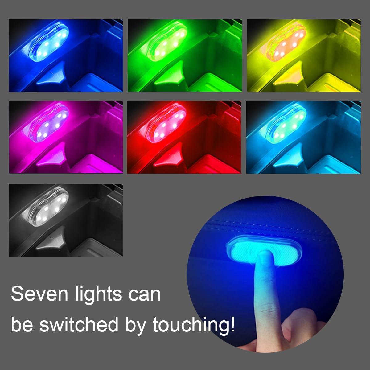 Luces LED Inalámbricas JOYCOURT para Interior de Coche 4PCS