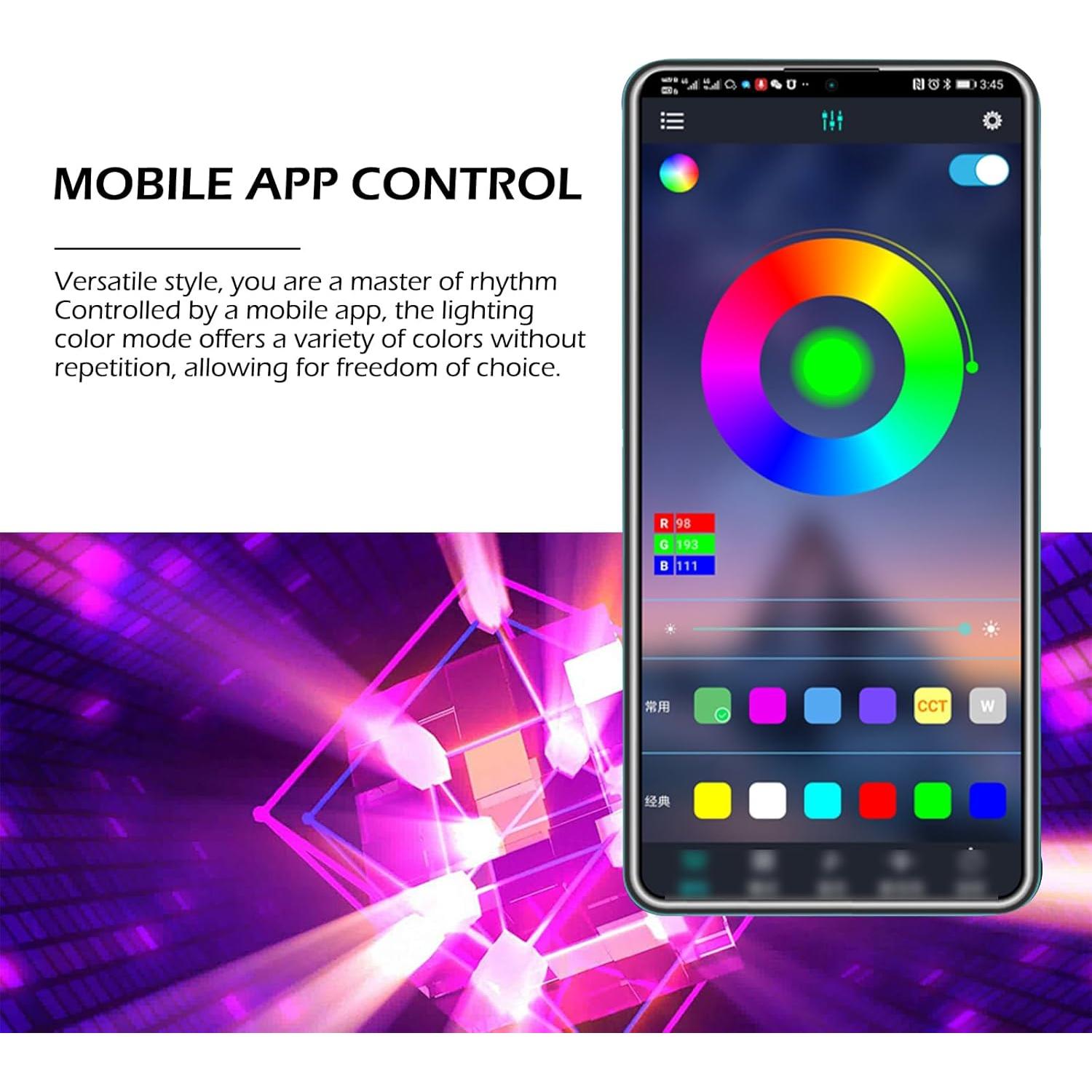 Luces LED de Tira Zikefest para Automóvil 12V Control APP