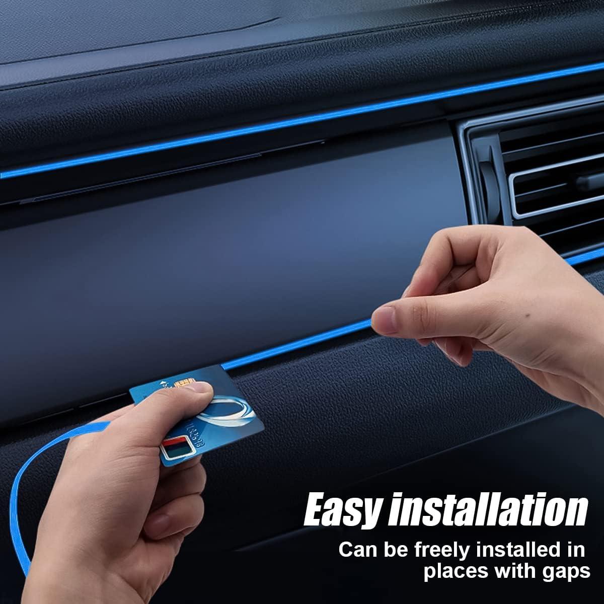 Tira de luces LED AUKEPO 4.88m Azul para interiores de auto