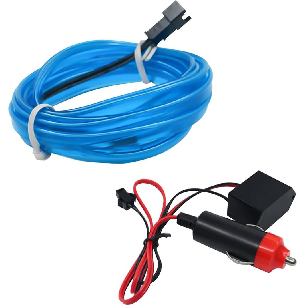 Tira de luces LED AUKEPO 4.88m Azul para interiores de auto