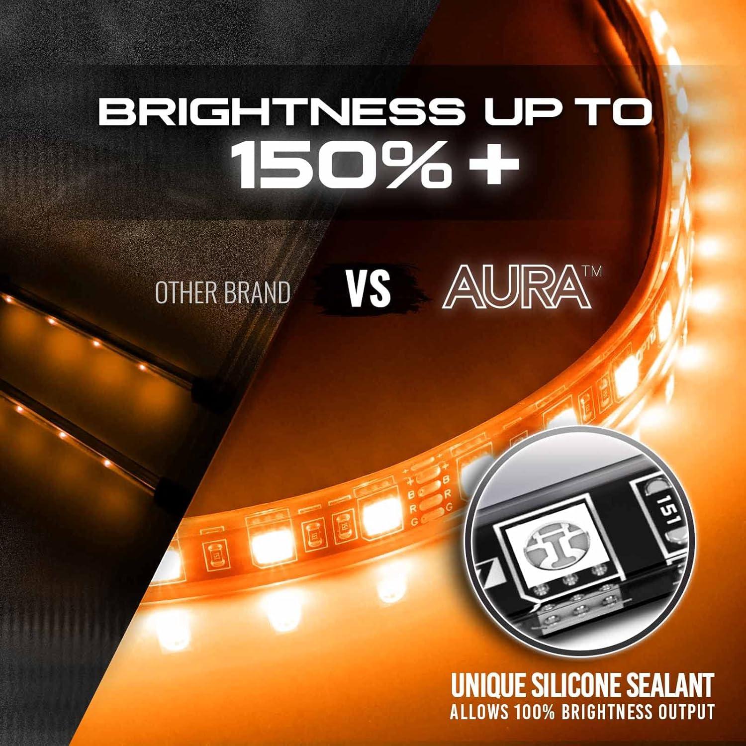 Luces LED de Interior OPT7 Aura RGB 4pc con Control Remoto