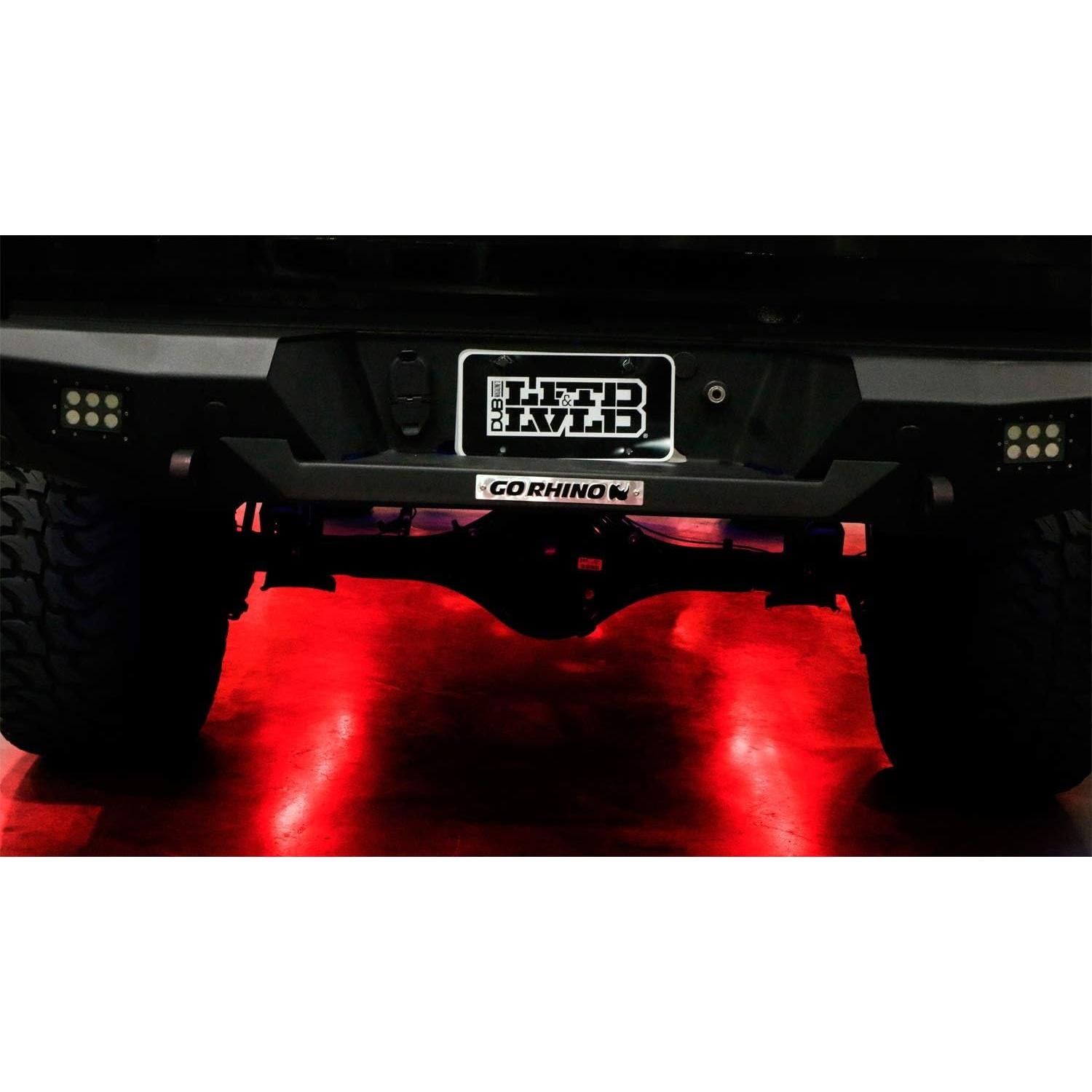 Kit de Iluminación LED Bajo el Coche iJDMTOY RGB 4 Piezas