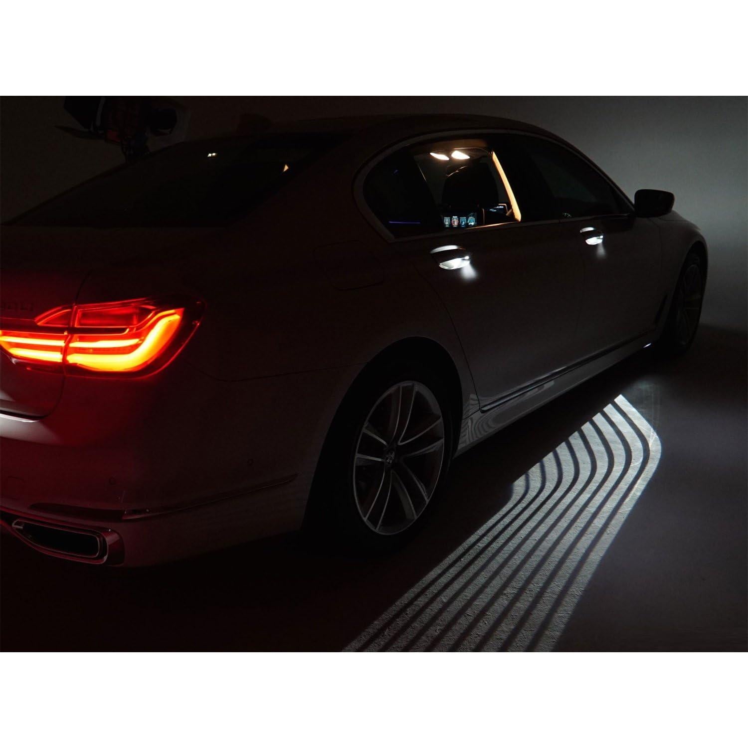 Luz de Bienvenida LED iJDMTOY Estilo Bimmer Ajuste Universal