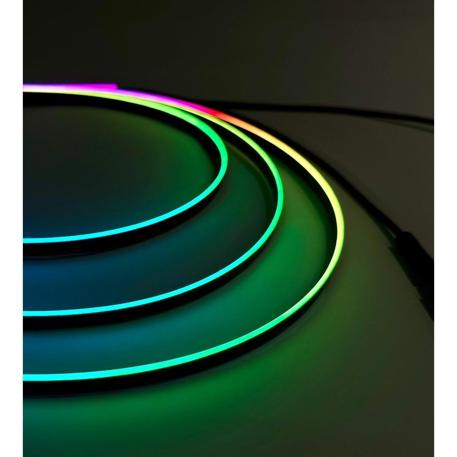 Tira LED Interior de Coche KENANEK 6 en 1 RGB 187"