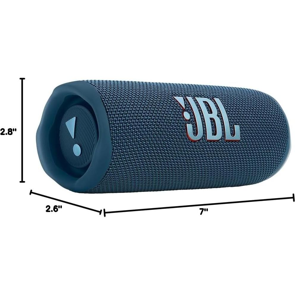 Altavoz Portátil JBL Flip 6 Impermeable + Funda Carbono Azul