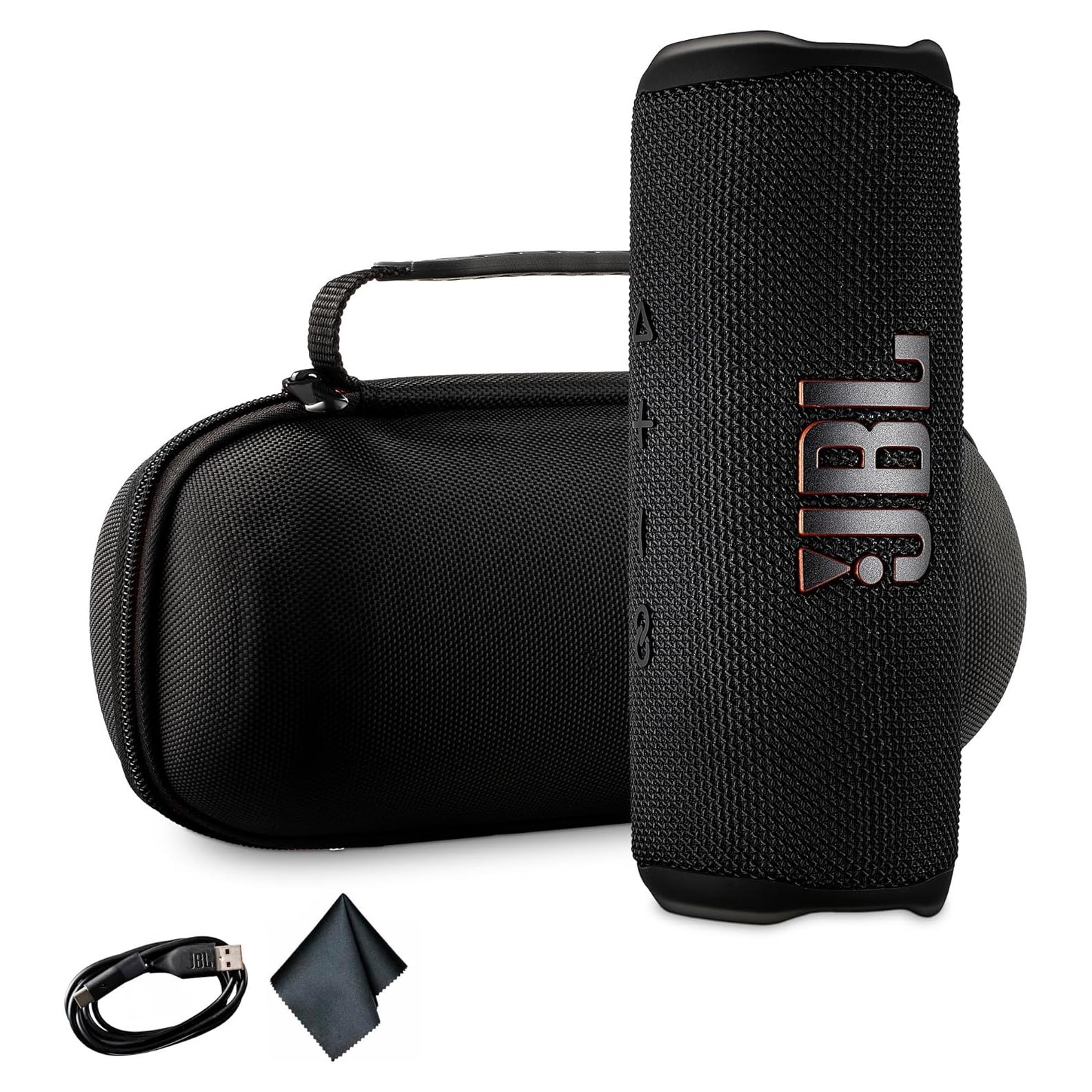 Altavoz Bluetooth JBL Flip 6 Impermeable 30W Negro con Funda