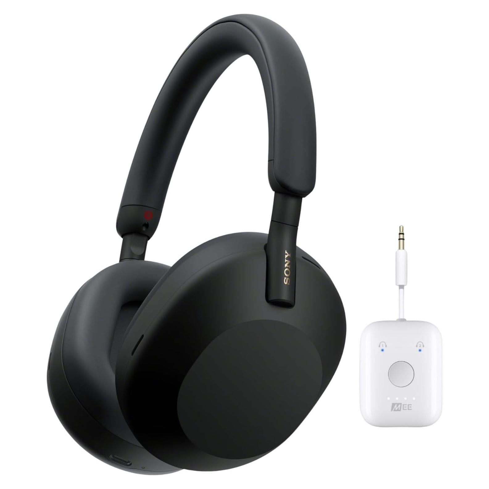 Auriculares Inalámbricos Sony WH-1000XM5 con Cancelación de Ruido y Adaptador Bluetooth