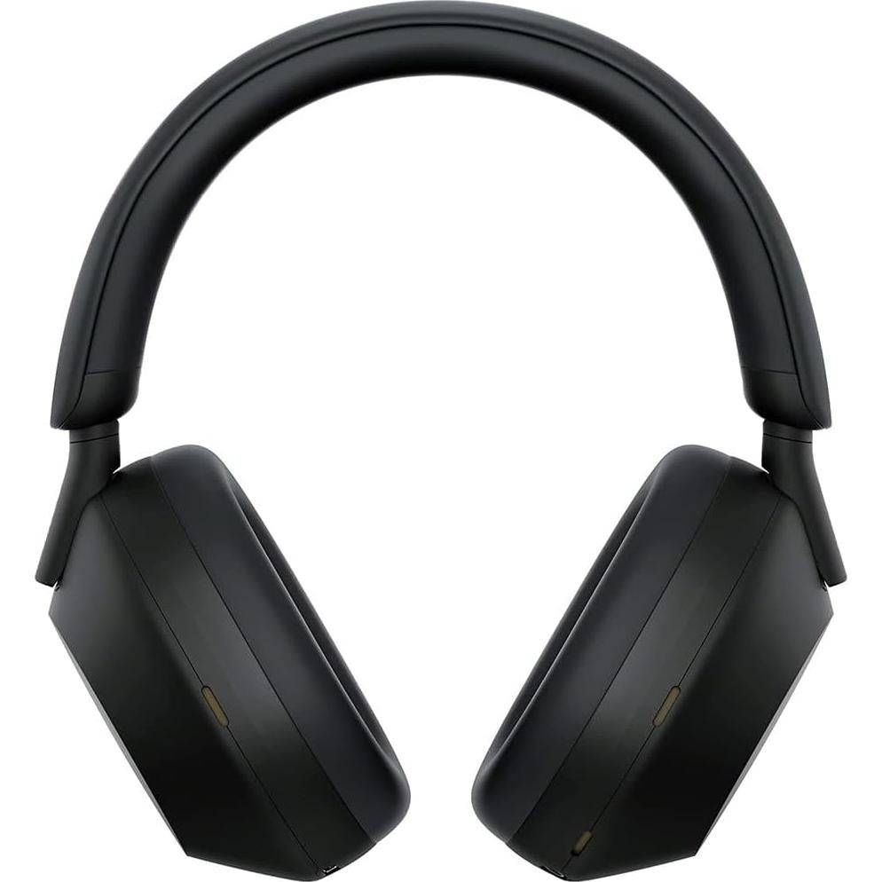 WH-1000XM5 Wireless Industry Leading Noise Canceling Headphones, Black Bundle with 2 YR CPS Enhanced Protection Pack, Mizco Travelocity in-Ear Headphone, Deco Gear Hard Case and Type C Adapter