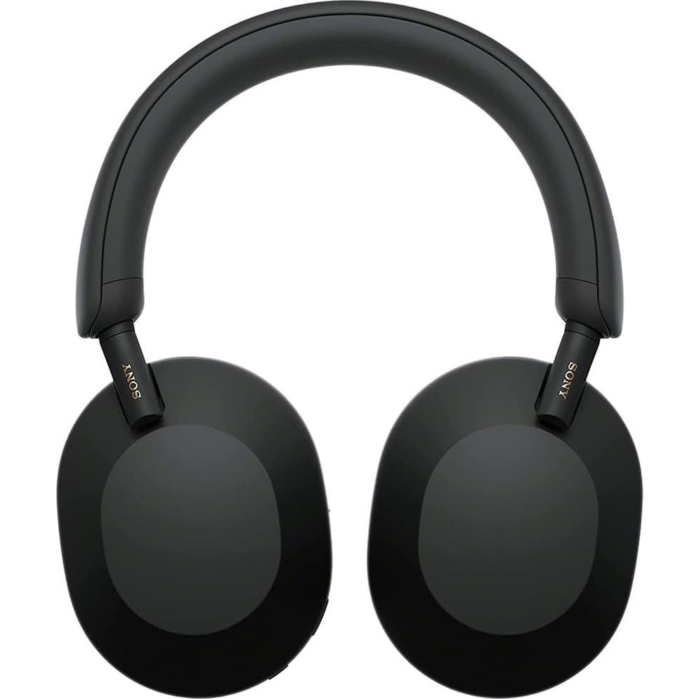 WH-1000XM5 Wireless Industry Leading Noise Canceling Headphones, Black Bundle with 2 YR CPS Enhanced Protection Pack, Mizco Travelocity in-Ear Headphone, Deco Gear Hard Case and Type C Adapter