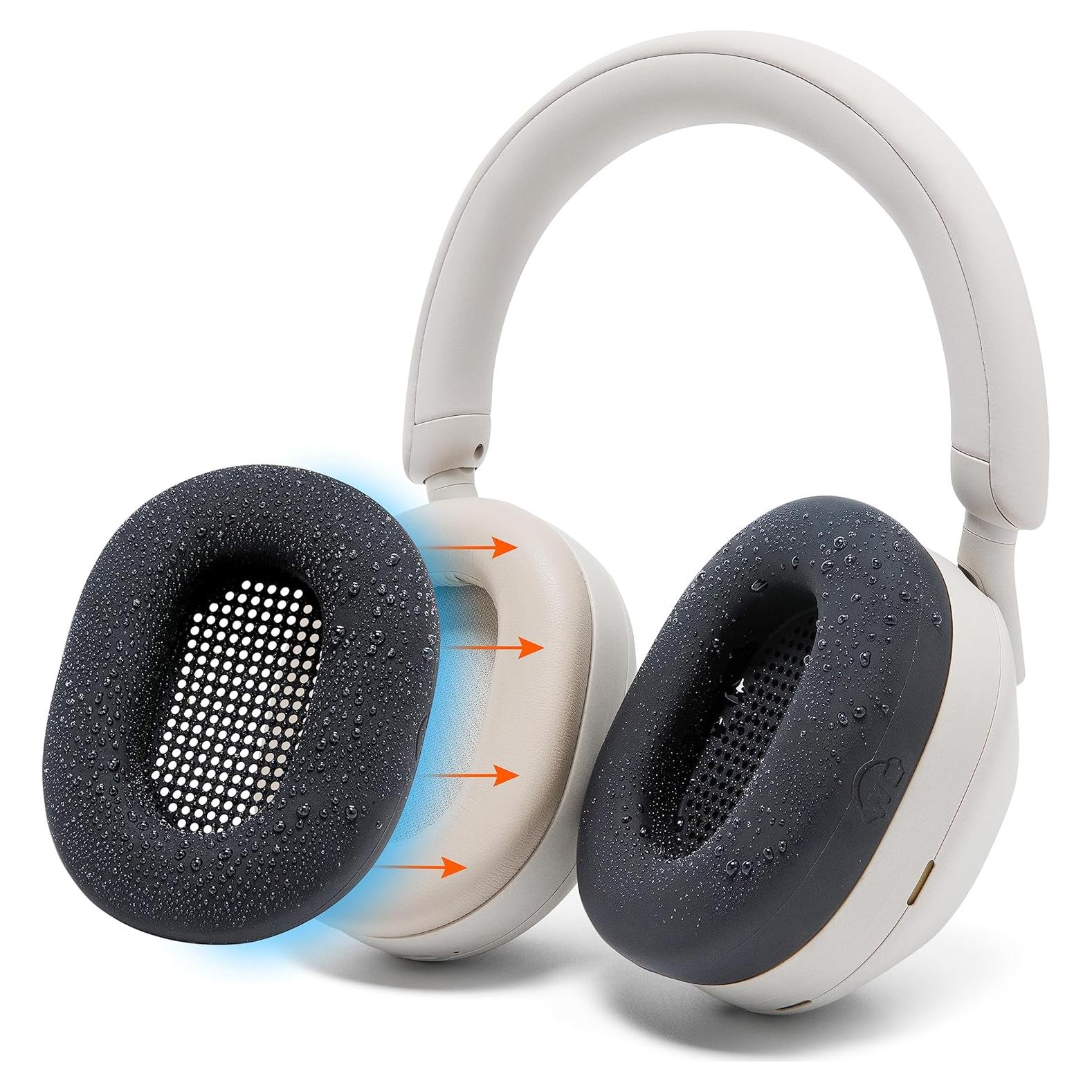 Fundas Protectores SweatZ para Auriculares Sony WH1000XM5 - Negro