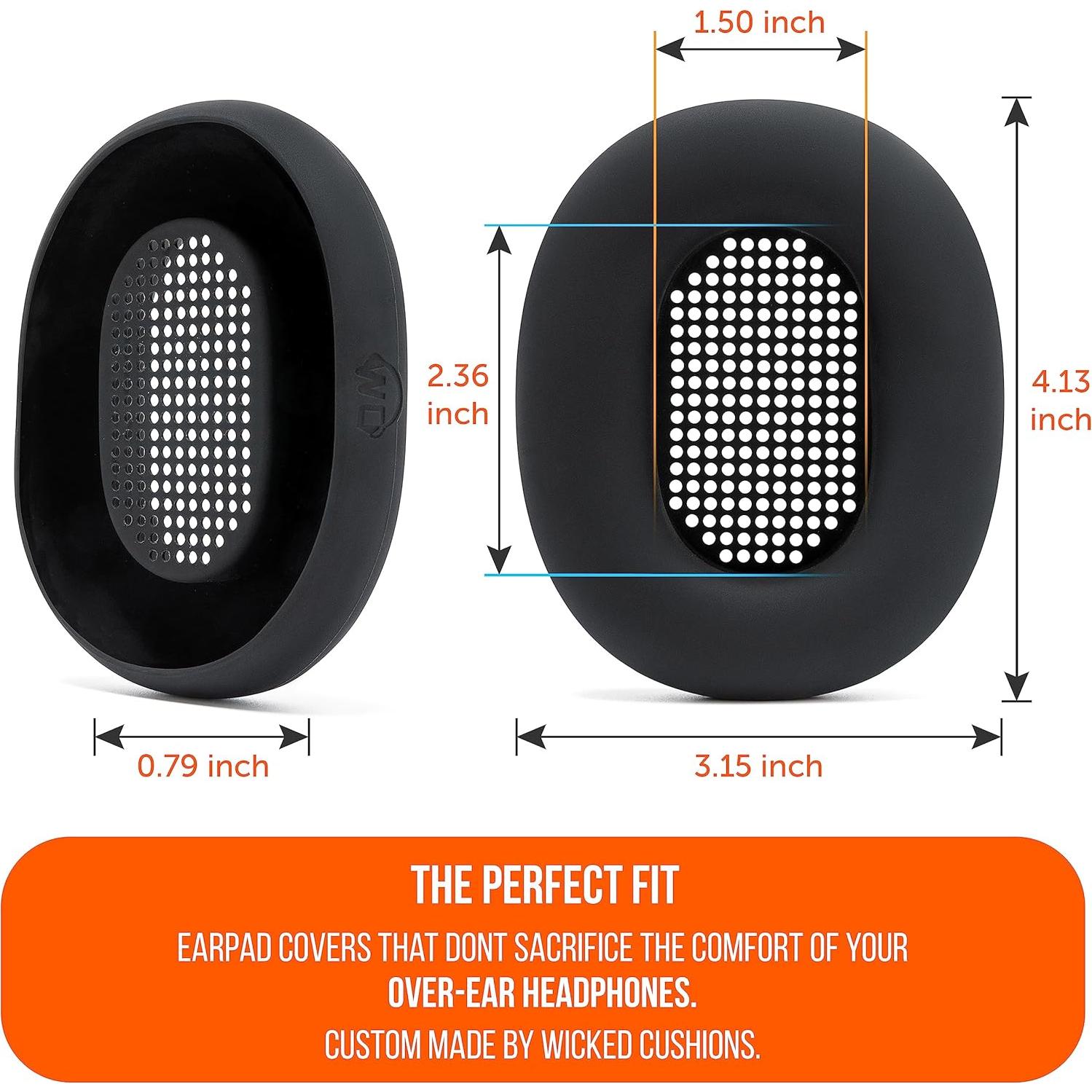 Fundas Protectores SweatZ para Auriculares Sony WH1000XM5 - Negro