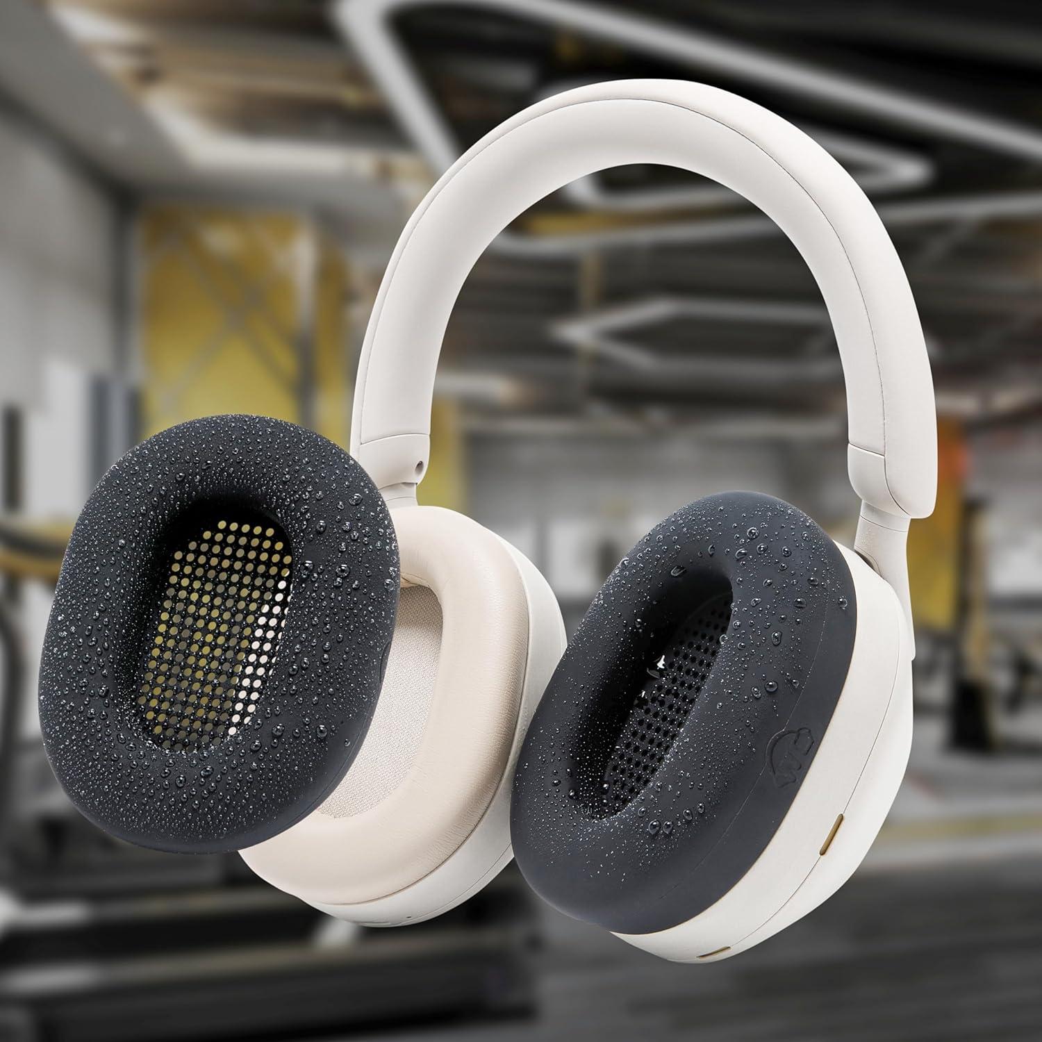 Fundas Protectores SweatZ para Auriculares Sony WH1000XM5 - Negro