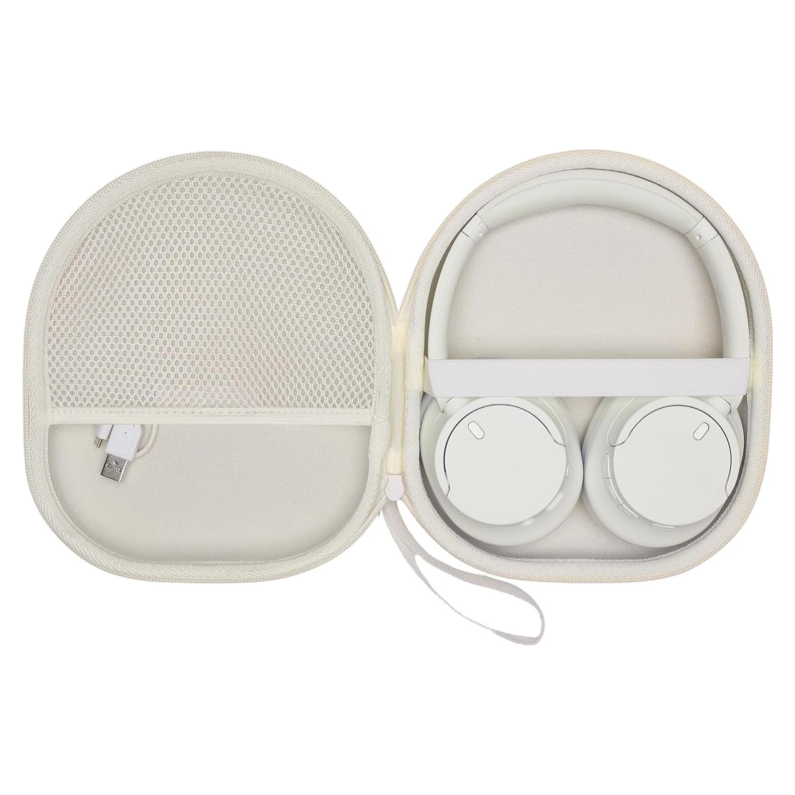 Funda XANAD para Auriculares Sony WH-CH720N WH-CH520 - Crema