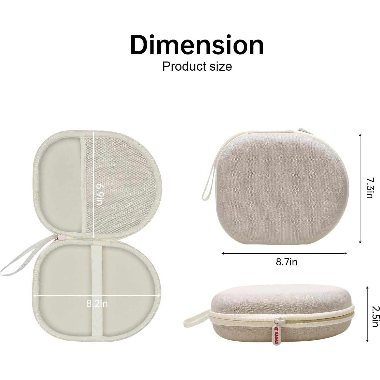 Funda XANAD para Auriculares Sony WH-CH720N WH-CH520 - Crema