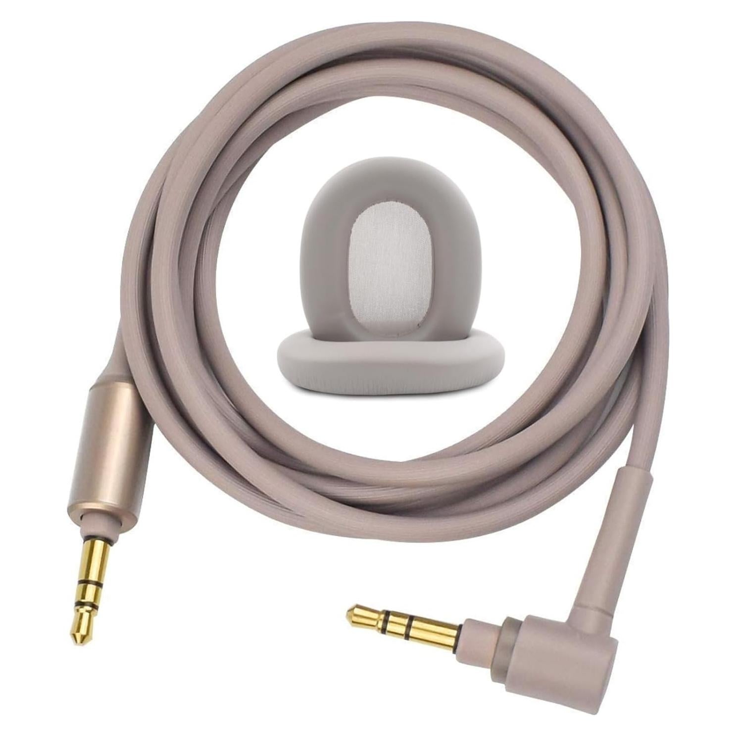 Almohadillas y Cable Reemplazo Saipomor para WH-1000XM5 Beige