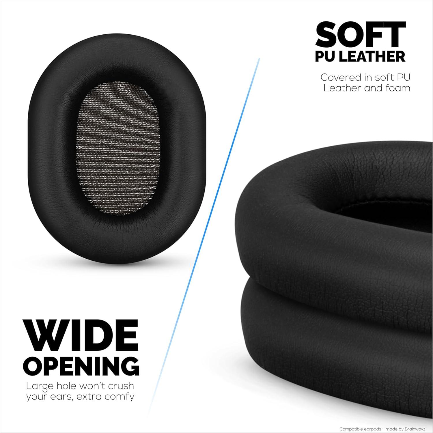Almohadillas de Reemplazo Brainwavz para Sony WH-1000XM5 - Cuero Vegano