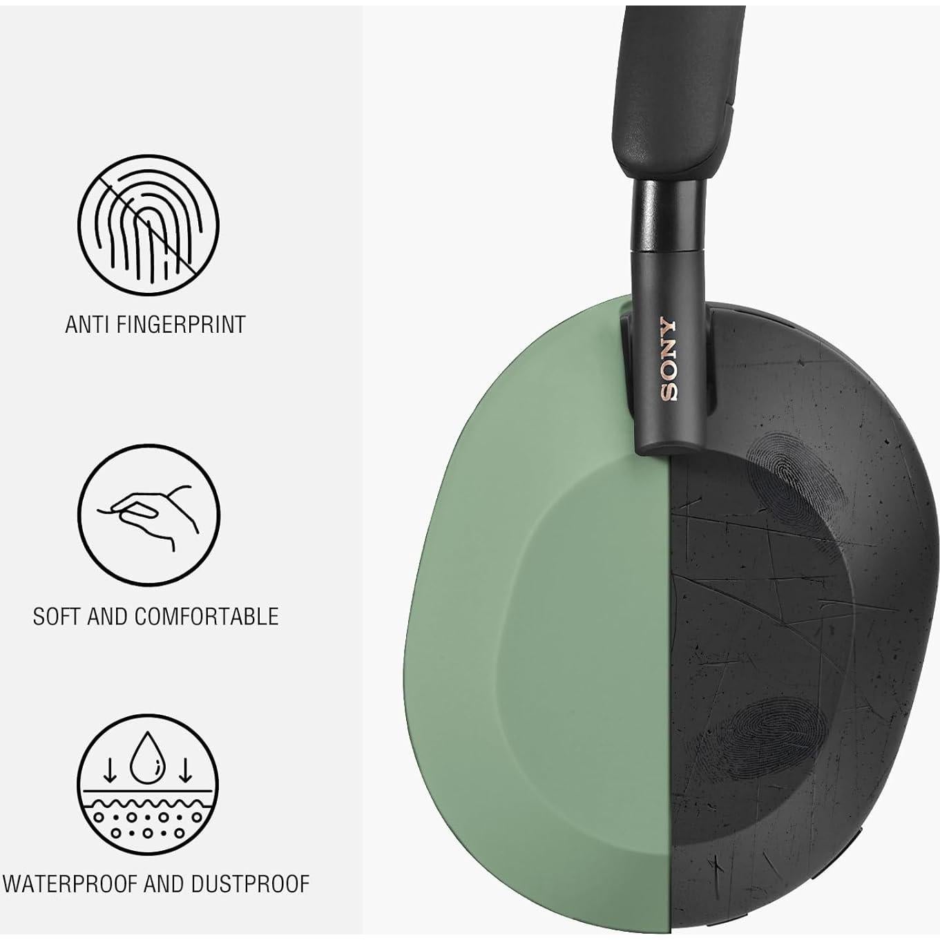 Funda de Silicona Verde Cactus para Auriculares Sony WH-1000XM5