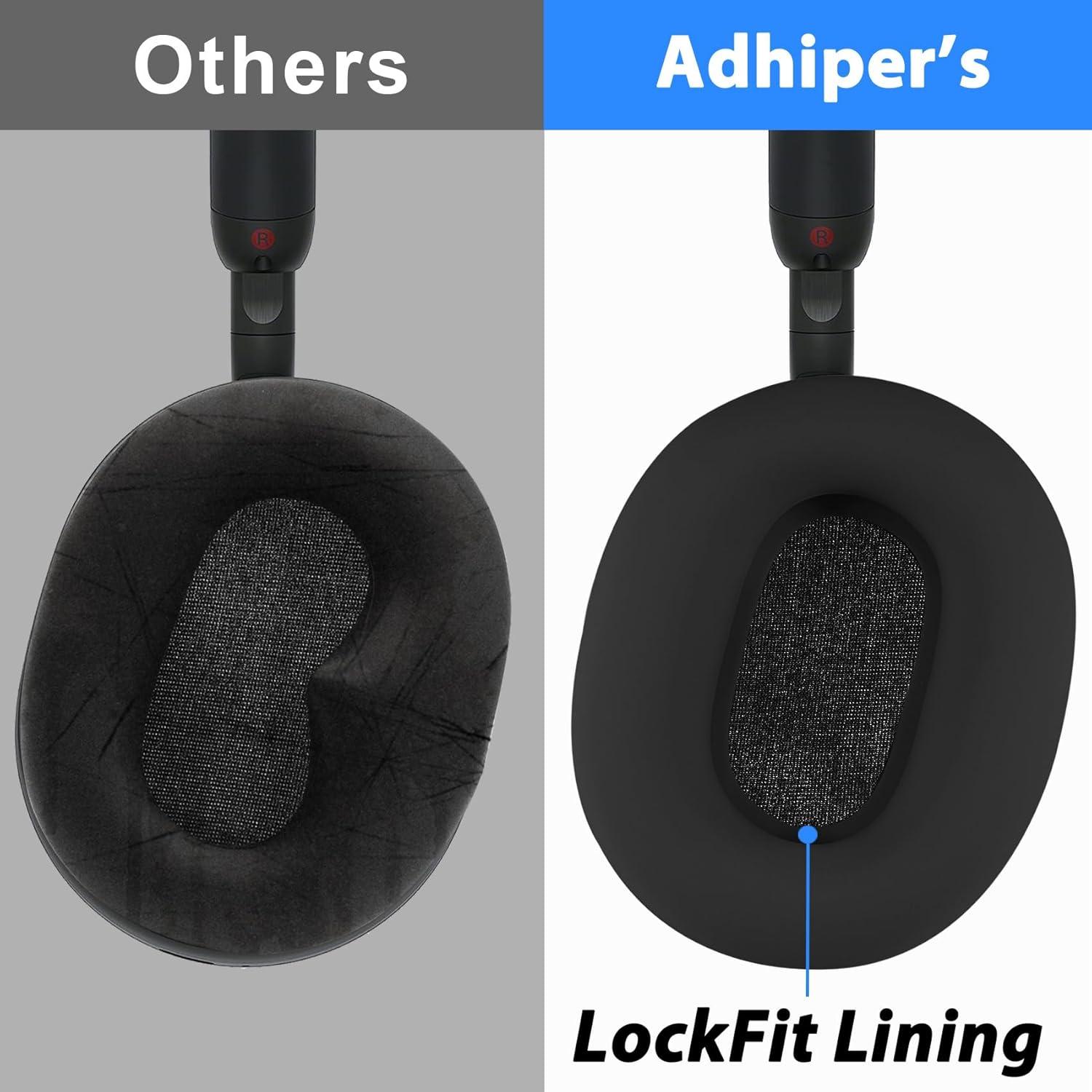 Funda de Silicona Adhiper para Auriculares Sony WH-1000XM5 - 3 Piezas