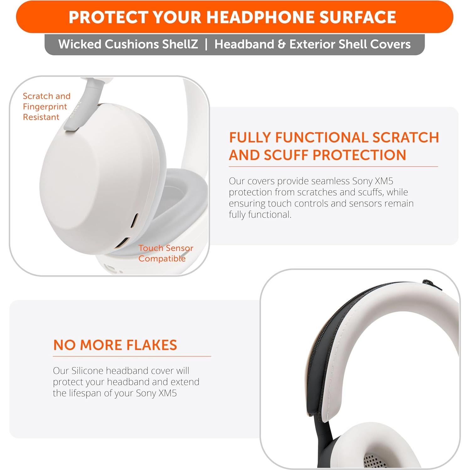 Fundas Protectores WC SweatZ y ShellZ para Sony WH1000XM5