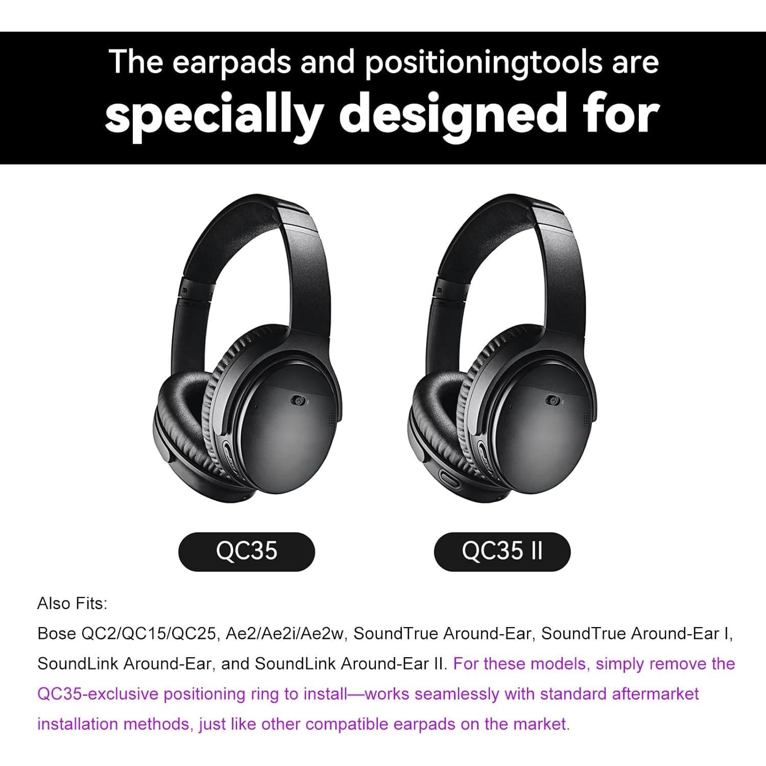 Almohadillas de Repuesto Bose QC35/QC35 II - Espuma de Memoria