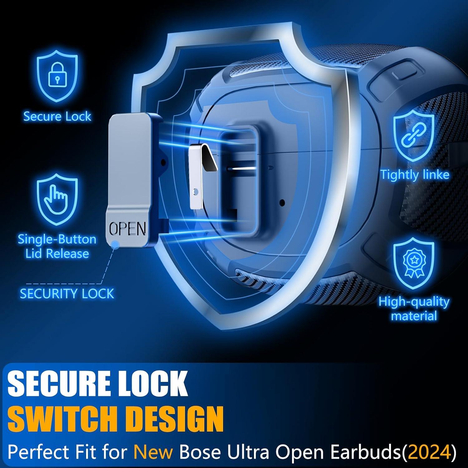 Estuche Protector Ljusmicker para Bose Ultra Open Earbuds 2024 - Azul