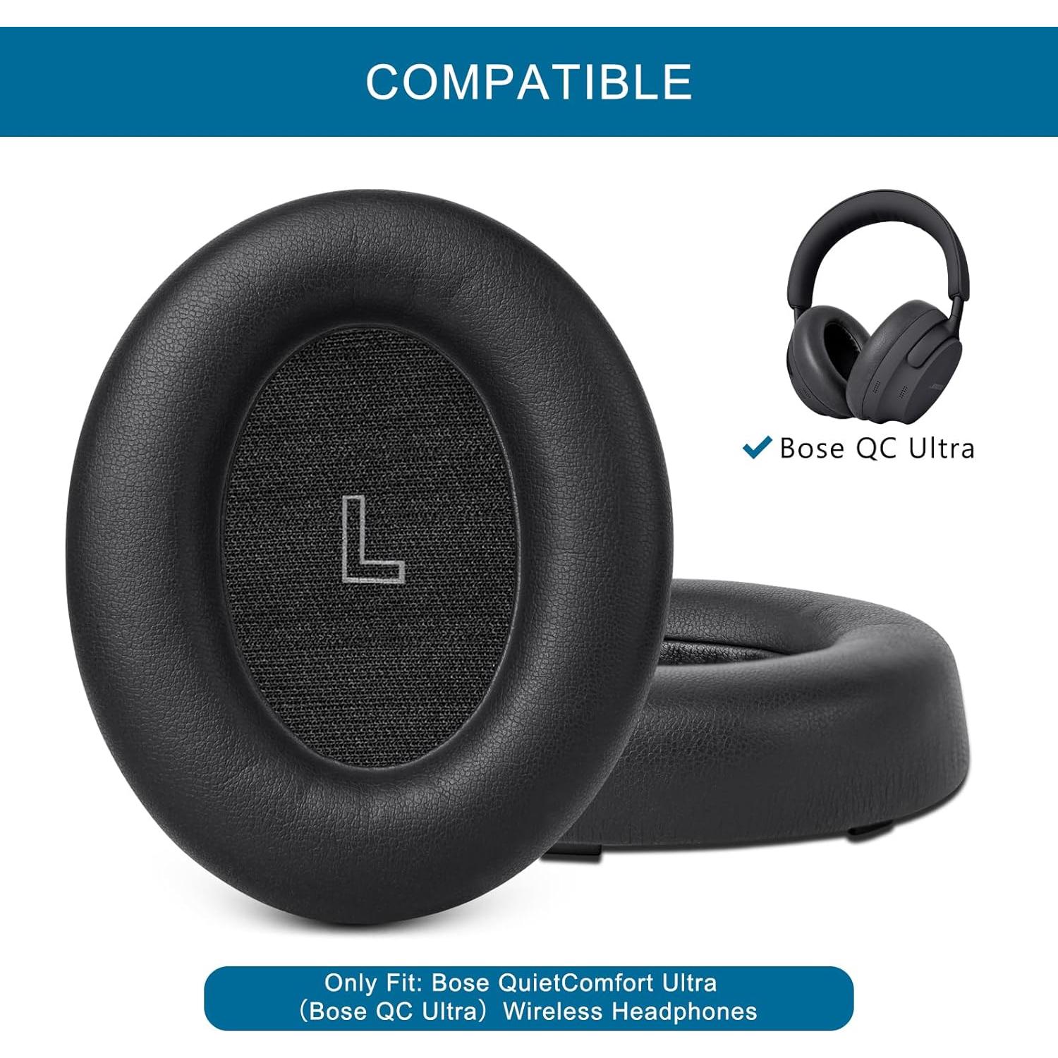 Almohadillas de Repuesto GEVO para Bose QuietComfort Ultra - Negro