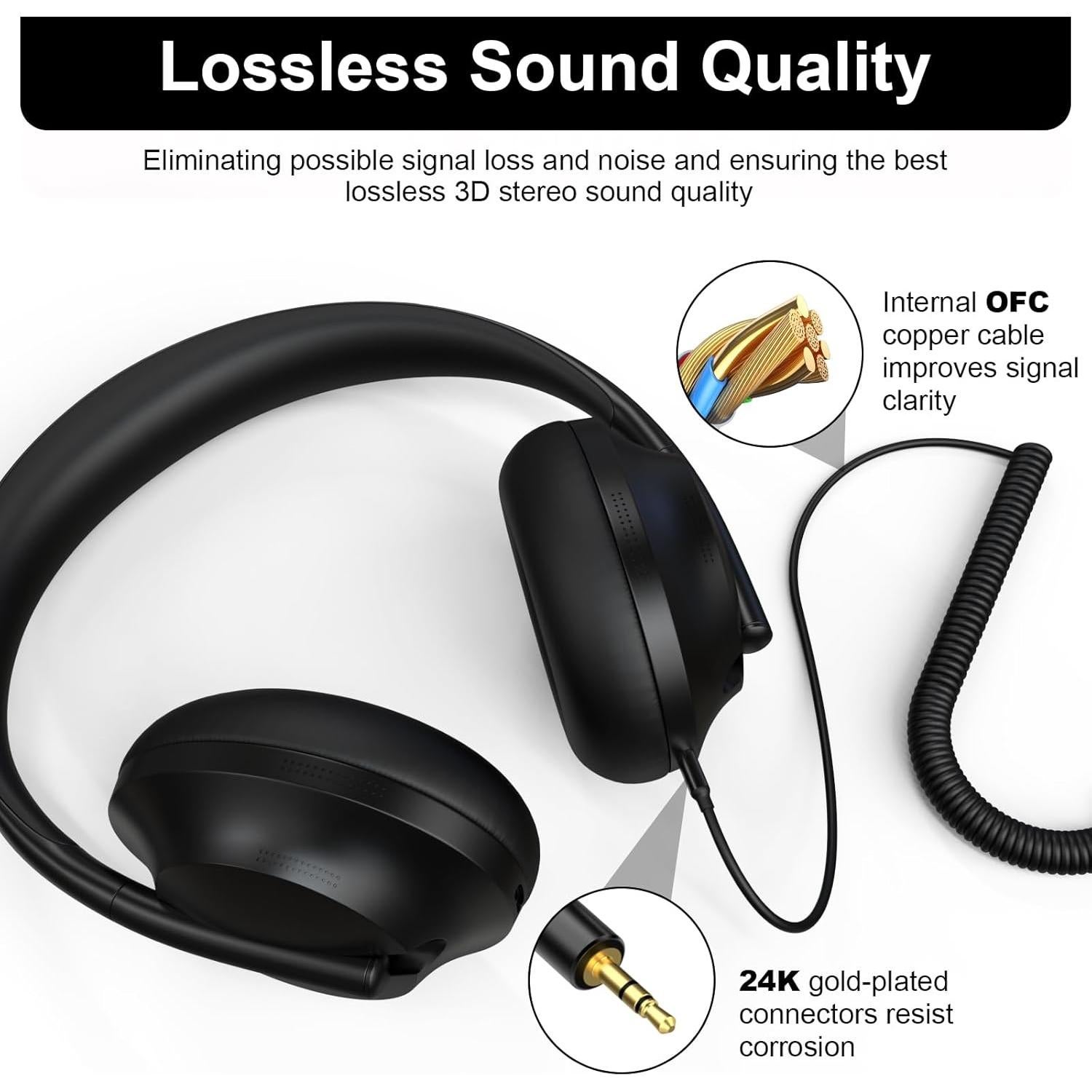 Cable de audio enrollado Gneinour 1.2m-4.8m 3.5mm a 2.5mm