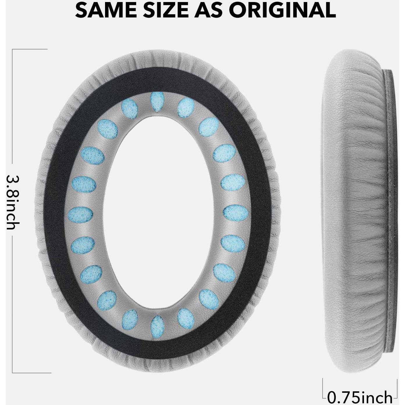 Almohadillas de Repuesto Bose QuietComfort 35 QC35 II - Cuero y Espuma
