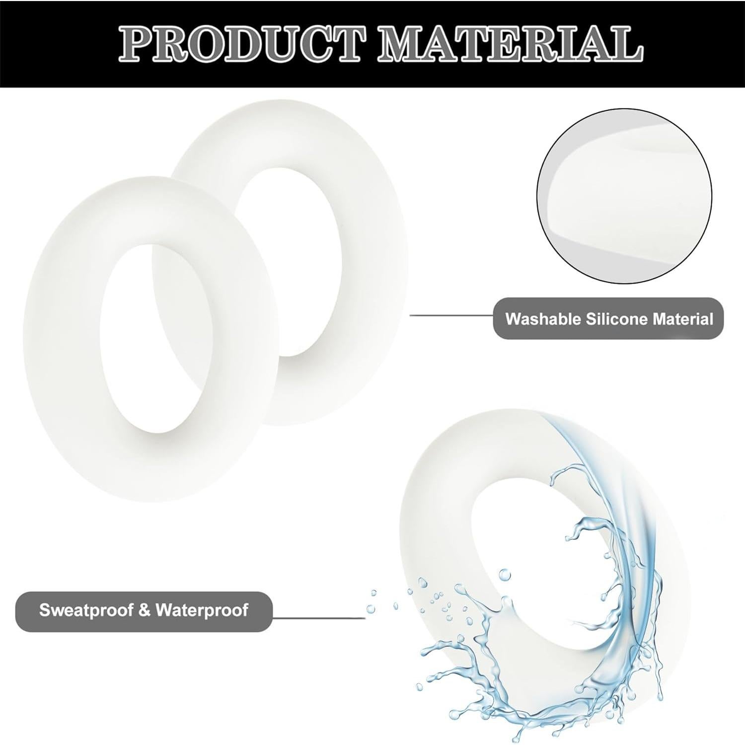 Cubierta de almohadillas de silicona Aiivioll para Bose QC Ultra