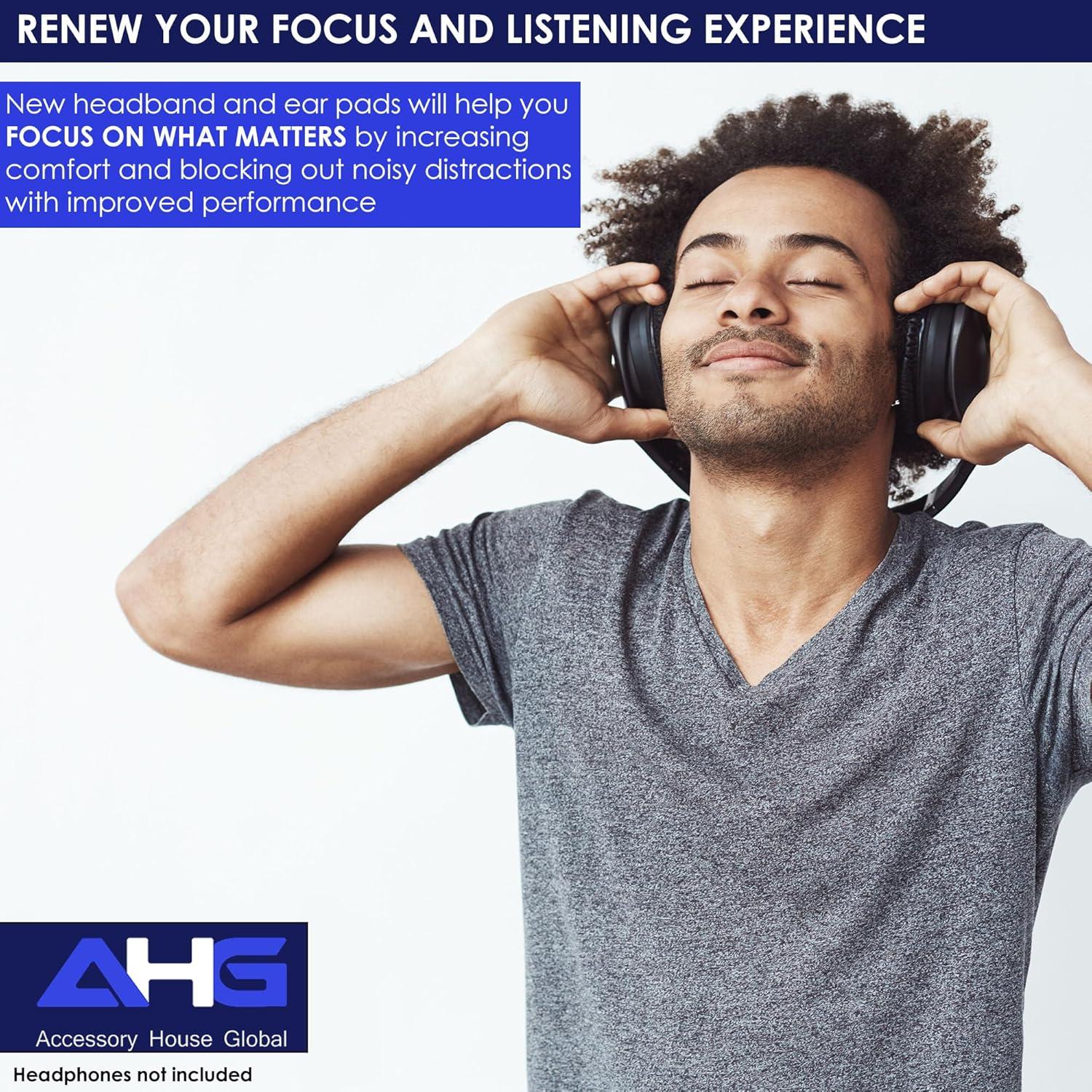 Kit de Reemplazo Almohadillas y Almohadilla de Cabeza AHG para Bose QuietComfort