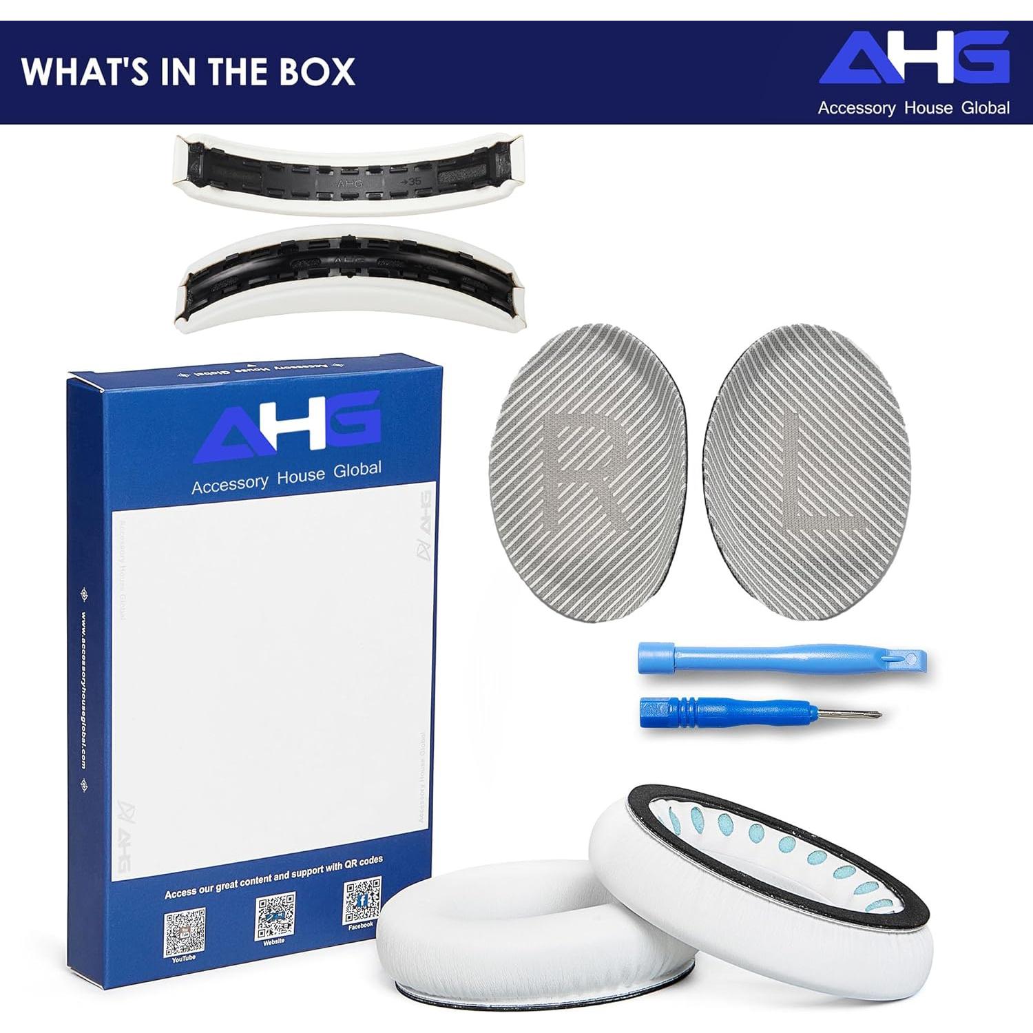 Kit de Reemplazo Almohadillas y Almohadilla de Cabeza AHG para Bose QuietComfort